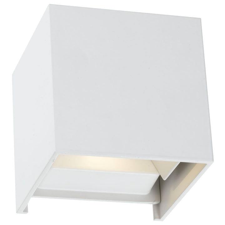 Telbix Flip Exterior CCT LED Wall Light | White