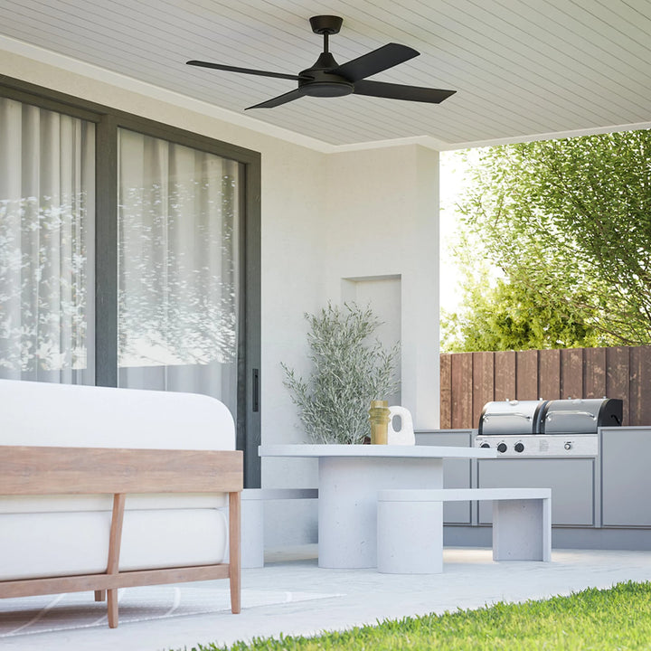 Calibo Breeze Silent 52" (1320mm) ABS Energy Efficient DC Ceiling Fan and Remote | Black