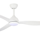 Fanco Eco Style DC 52" Ceiling Fan With Remote and CCT LED Light | White
