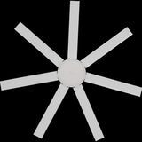 Calibo Alula 60" (1524mm) 7 Blade Indoor/Outdoor DC Ceiling Fan with 24W Light & Remote | White