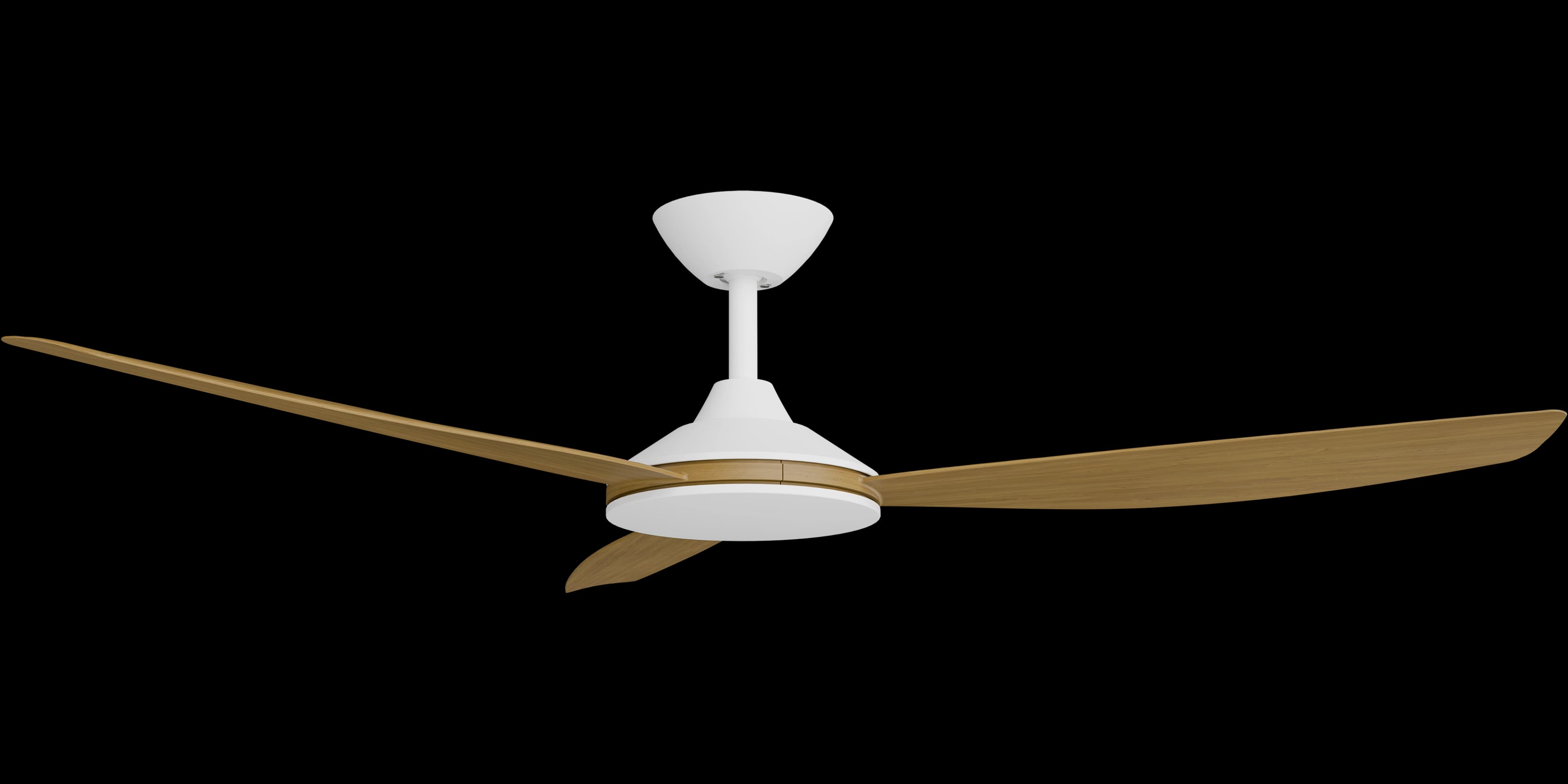 Calibo Condor 56" DC Smart Ceiling Fan with Remote Control | White and Teak