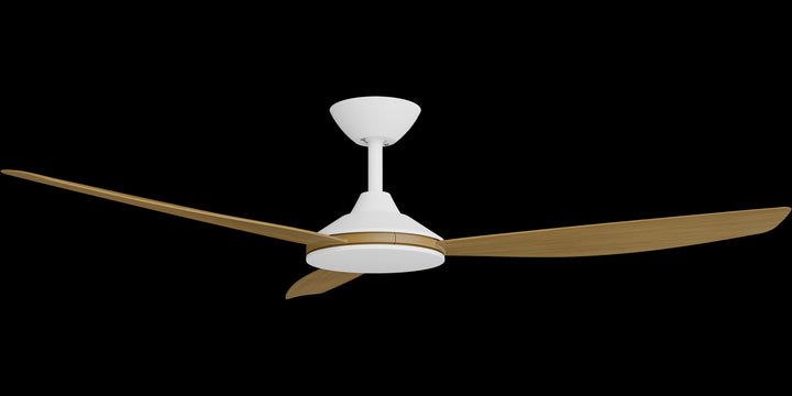 Calibo Condor 56" DC Smart Ceiling Fan with Remote Control | White and Teak
