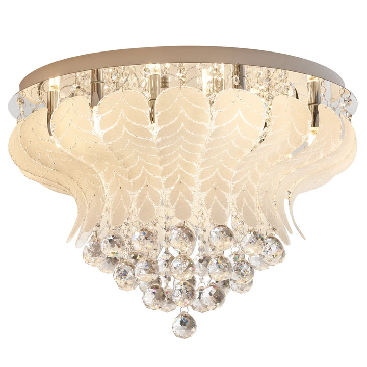 Telbix Odessa 10 Light Crystal CTC Light | White Nickel