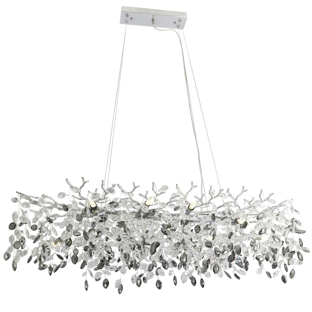 Telbix Molena Rectangular 10 Light Pendant | Chrome