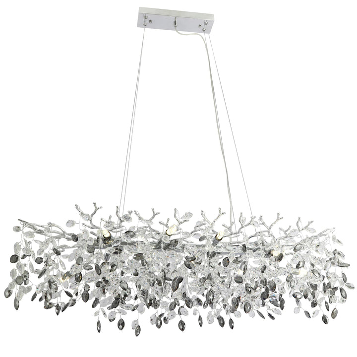 Telbix Molena Rectangular 10 Light Pendant | Chrome