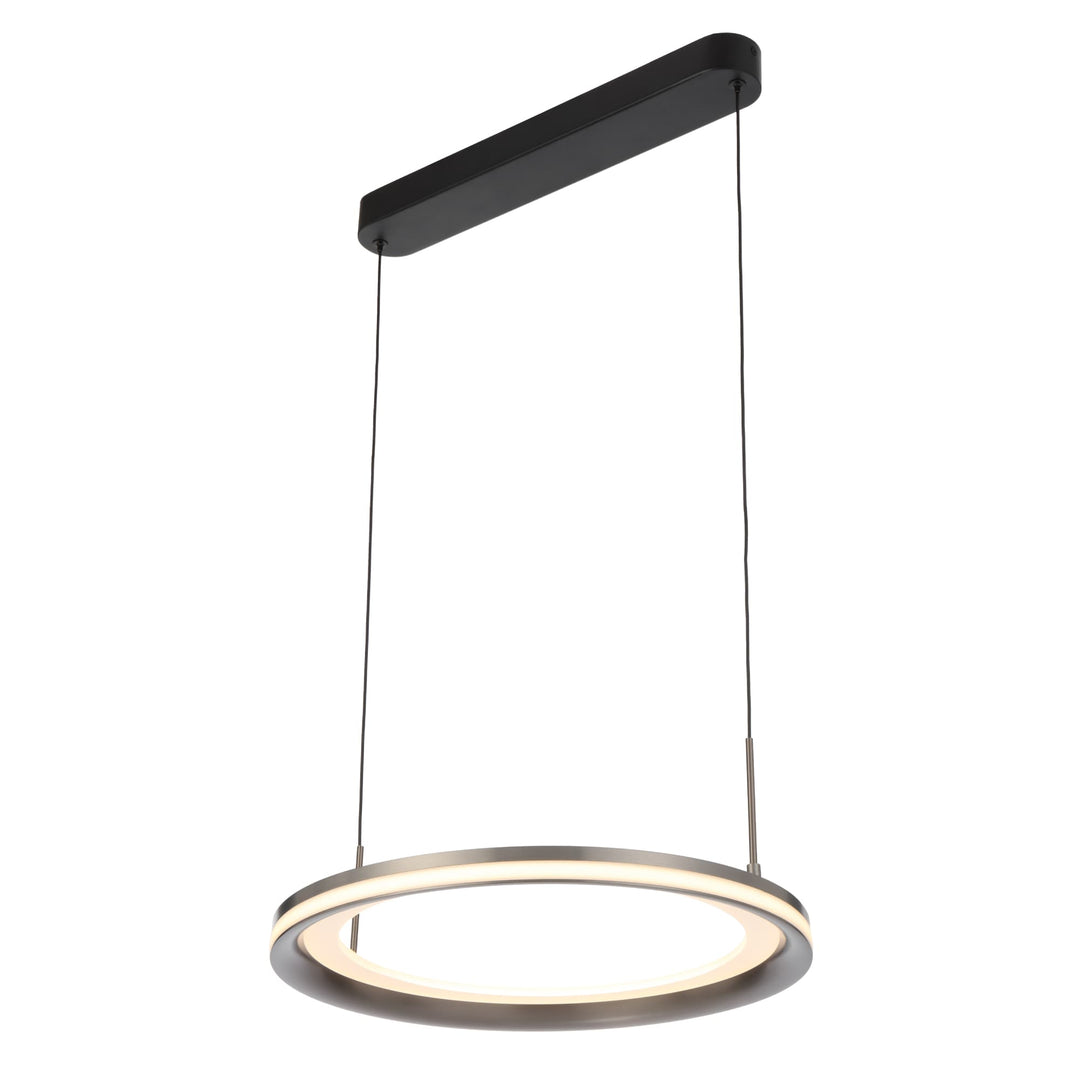 Telbix Fulcrum 400mm Warm White LED Pendant | Grey