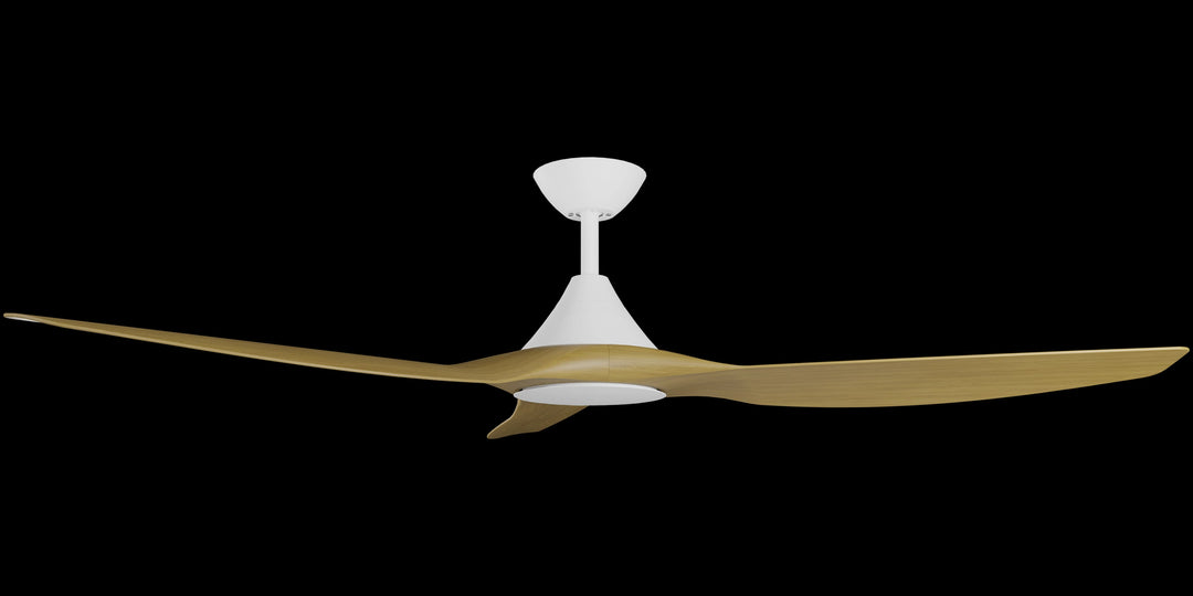 Calibo Smart CloudFan 60" (1520mm) ABS Energy Efficient DC Ceiling Fan and Remote | White & Teak