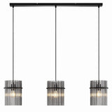 Telbix Quilo 3 Light Bar Pendant | Black