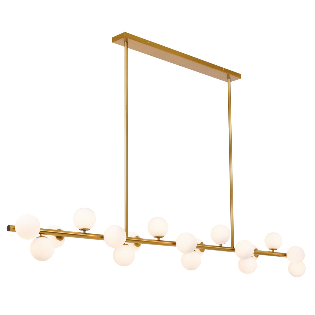 Telbix Moran Large 18 Light Linear Pendant | Gold