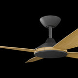 Calibo Vanga 48" DC Smart Ceiling Fan with Remote Control | Black and Bamboo