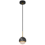 Telbix Oneta 1 Light Pendant | Black