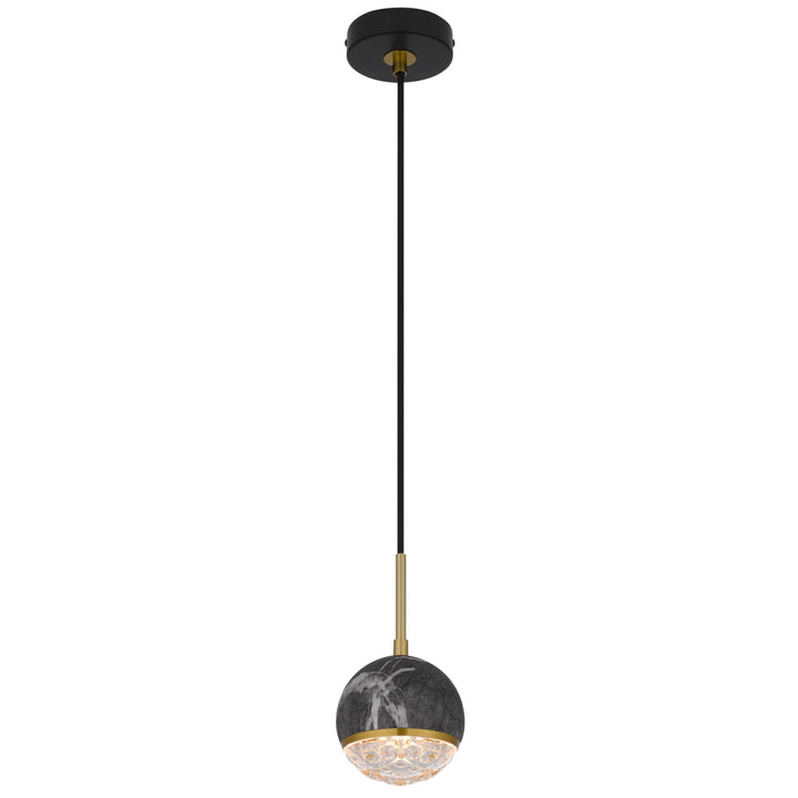 Telbix Oneta 1 Light Pendant | Black