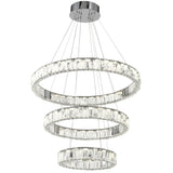Telbix Rias 3 Tier Pendant Light | Chrome