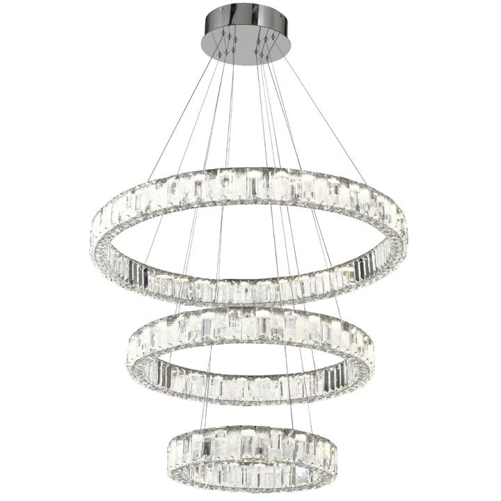 Telbix Rias 3 Tier Pendant Light | Chrome