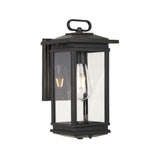 Telbix Nevin Lantern Style Exterior Wall Light IP44 (E27) | Black