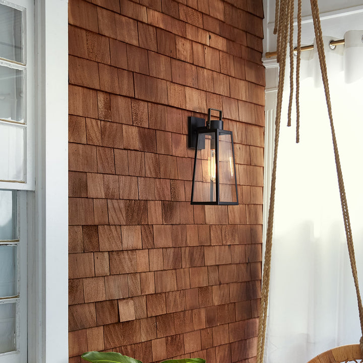 Hinkley Hugh Medium Exterior Wall Light by Lark | Black