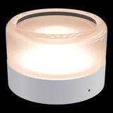 Calibo Gull Round Frosted Acrylic 3CCT LED Exterior Wall Light | White