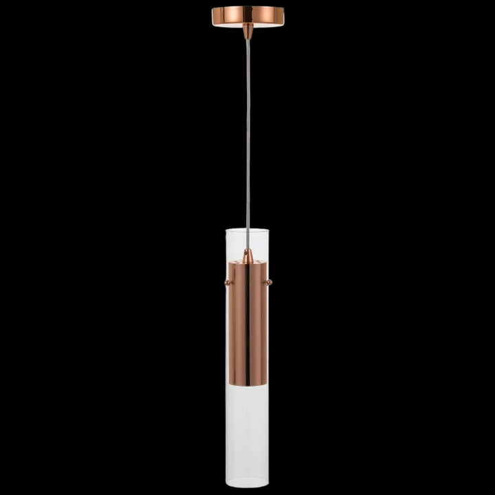 Telbix Prefet 1 Light Slimline LED Pendant | Copper