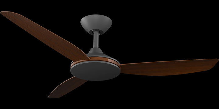 Calibo Condor 48" DC Smart Ceiling Fan with Remote Control | Black and Koa