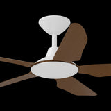 Calibo Storm 42" (1070mm) 5 Blade Indoor/Outdoor DC Ceiling Fan & Remote | White & Koa