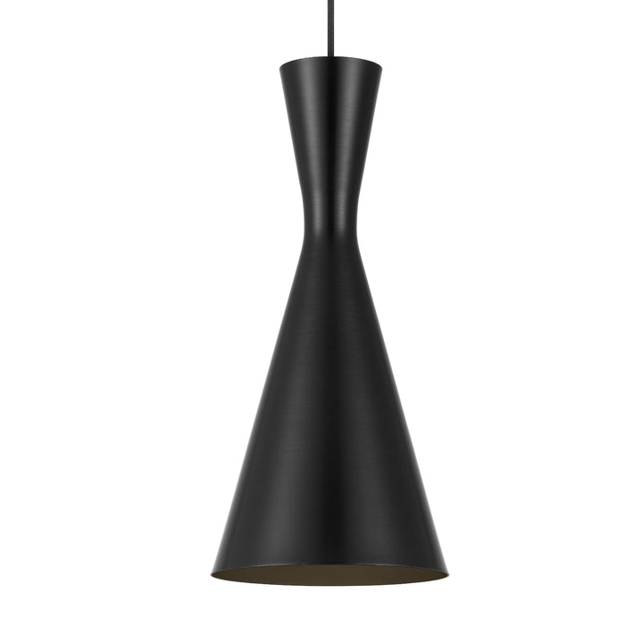 Telbix Flero Brushed Black Pendant Light (E27) | Large