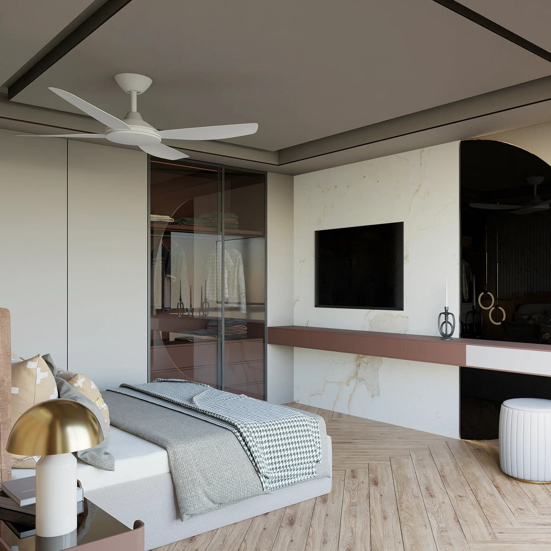 Calibo Vanga 56" DC Smart Ceiling Fan with Remote Control | White