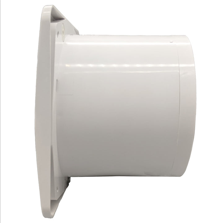 Fanco Dynamic 125 Square Wall/Ceiling Exhaust Fan with Matte Finish | White