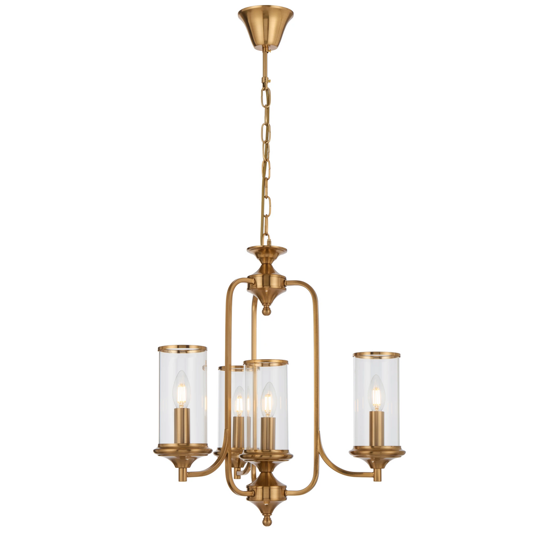 Telbix Velden 4 Light Pendant | Copper