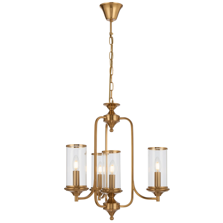 Telbix Velden 4 Light Pendant | Copper
