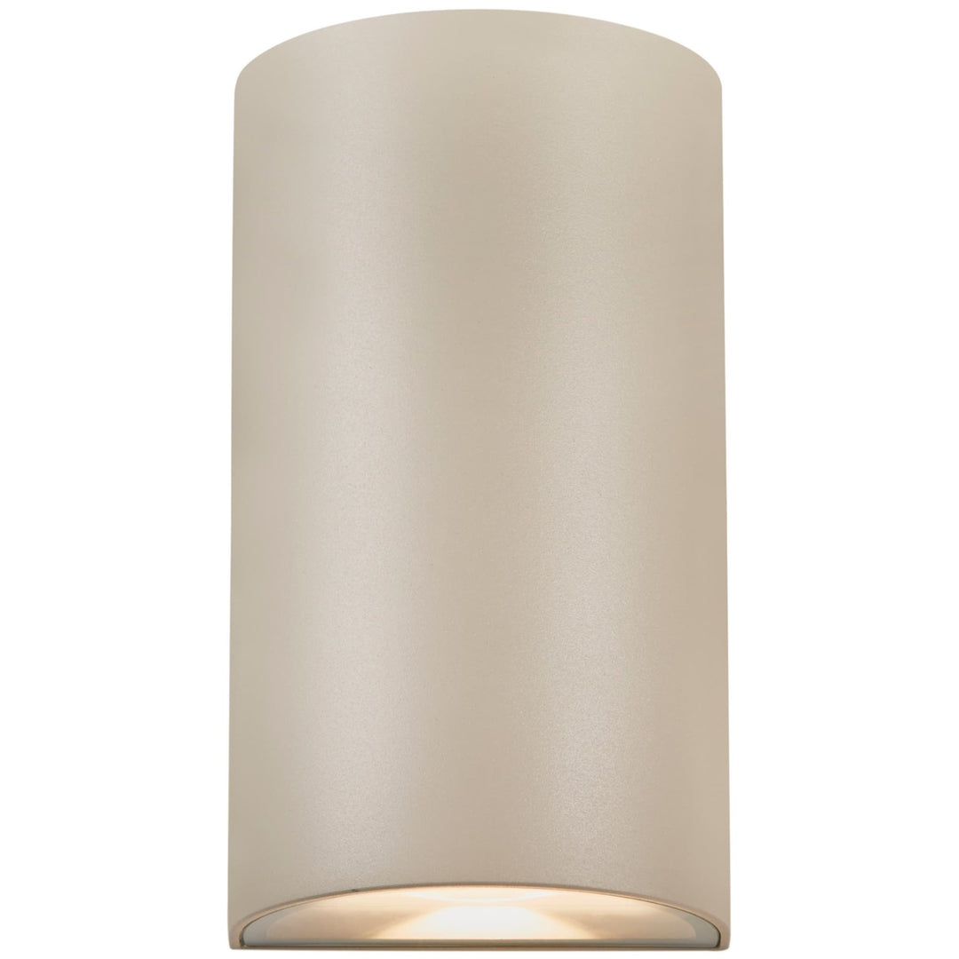 Nordlux Rold Round Up/Down Outdoor LED Wall Light | Sand