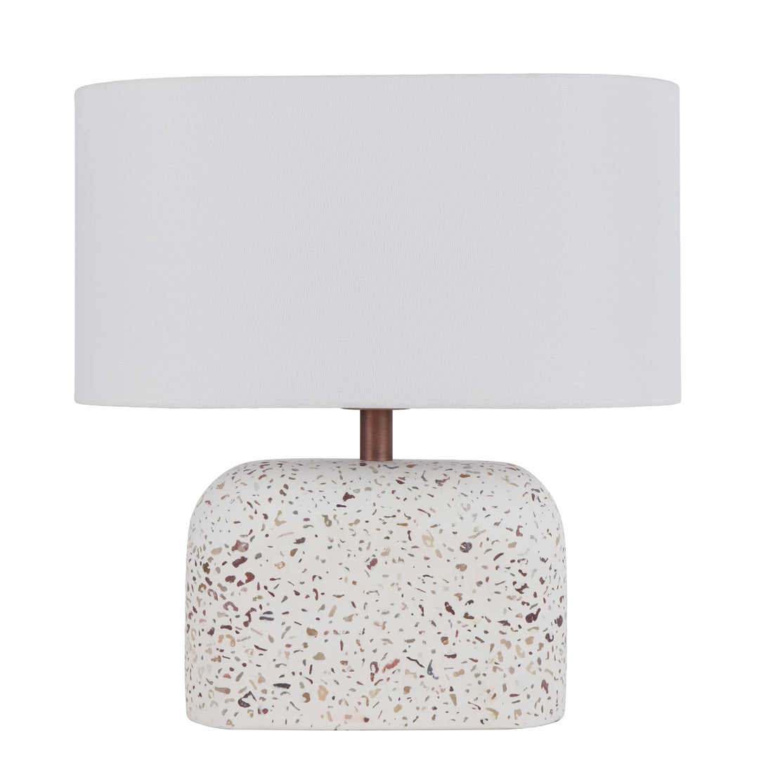 Telbix Reano Table Lamp (E27) | White Terrazzo