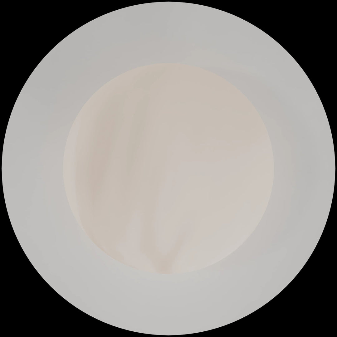 Calibo Crest Alabaster Glass 120mm Orb Wall Light Round Plate 200mm | White