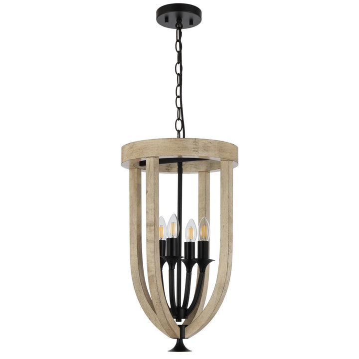 Telbix Black Hosley Pendant Light | 4 Light