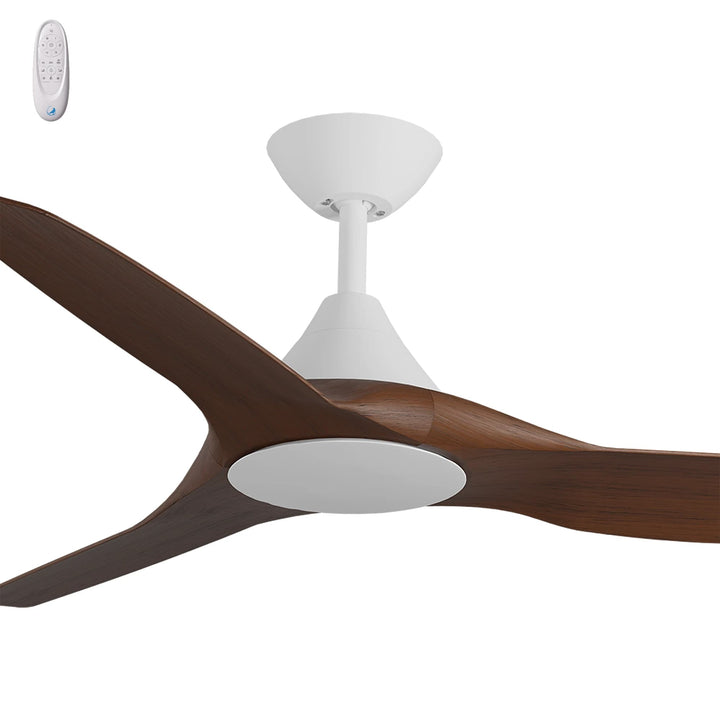 Calibo Smart CloudFan 52" (1300mm) ABS Energy Efficient DC Ceiling Fan and Remote | White & Koa