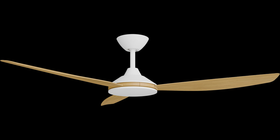 Calibo Condor 56" DC Smart Ceiling Fan with Remote Control | White and Bamboo