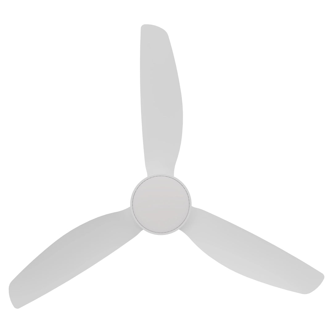 Calibo Sora 52" DC Ceiling Fan with LED Light, Wall Control and Remote | White