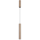 Telbix Verano Dual Cylinder Slim LED Pendant Light | Copper