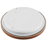 Telbix Orlin Tricolour LED Round Oyster Light with Wood Accent | Large