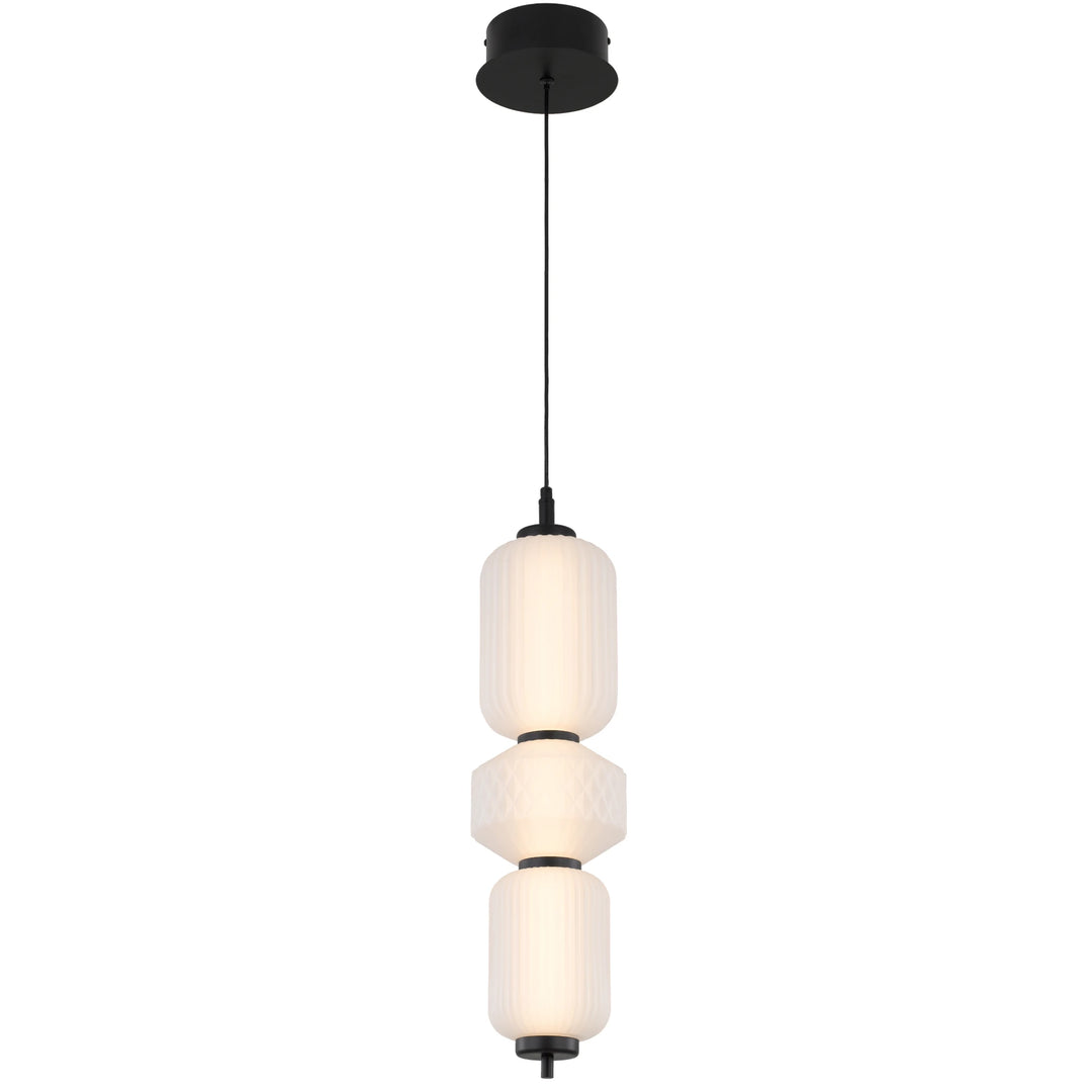 Telbix Torso 3 Light LED Pendant | Black