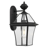 Telbix Rye 20 Traditional Solid Brass Exterior Wall Light (E27) | Black