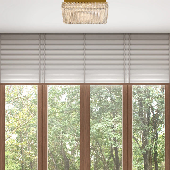 Calibo Gleam Crystalline 400mm Square LED CTC Light | Gold