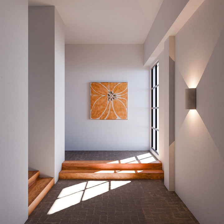 Calibo Inspire Crafted Travertine Up/Down Indoor Wall Light | Beige