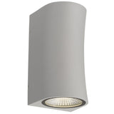 Telbix Vita Exterior Up/Down CCT LED Wall Light | Silver
