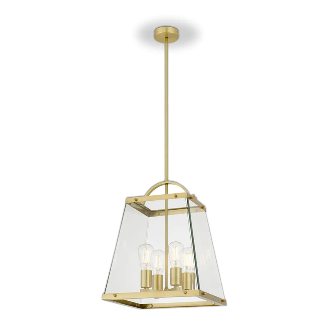 Brass Telbix Colair Pendant Light (E27) | 4 Light