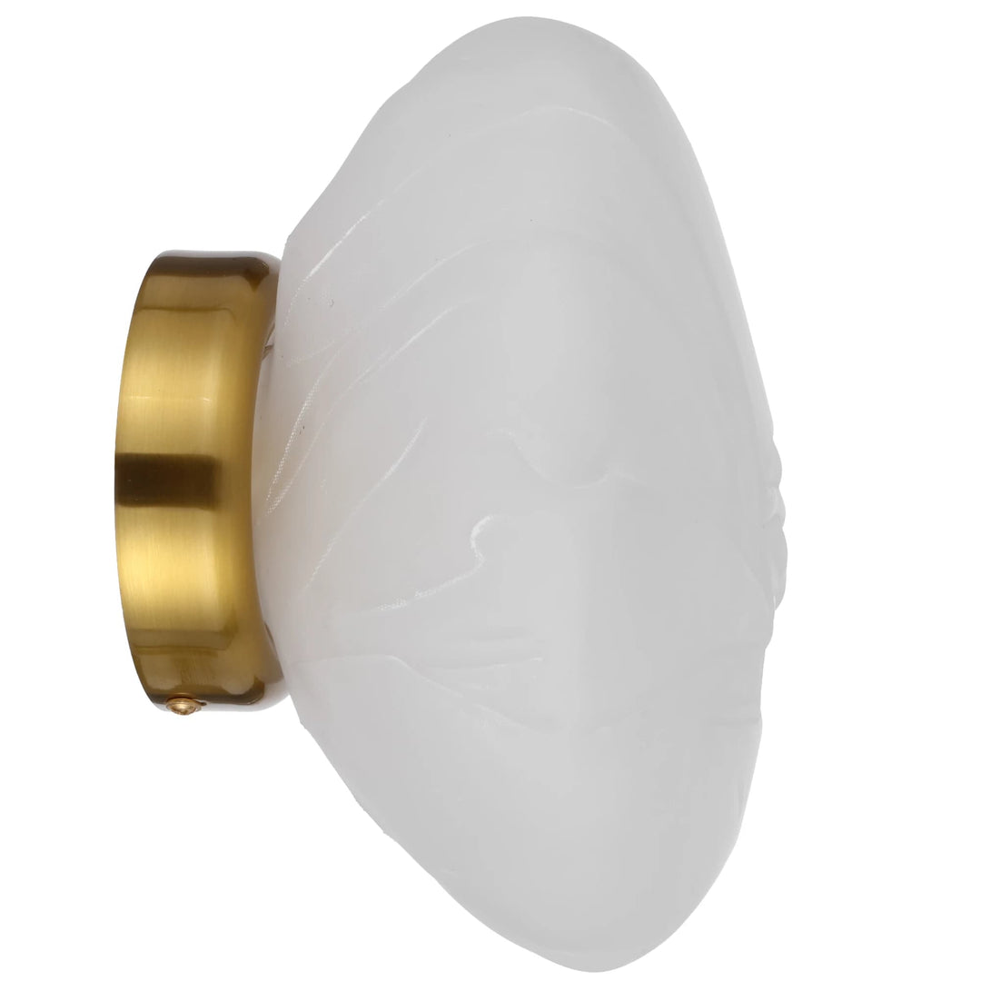 Telbix Zecca Wall Light | Antique Gold and Frost