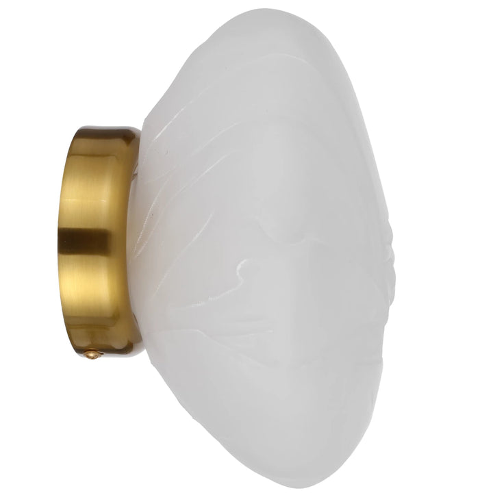 Telbix Zecca Wall Light | Antique Gold and Frost