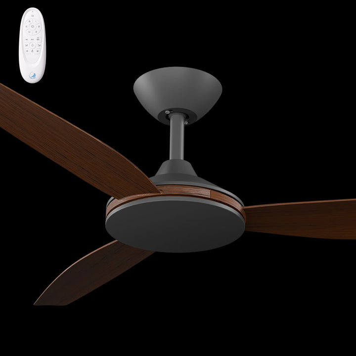Calibo Condor 52" DC Smart Ceiling Fan with Remote Control | Black and Koa