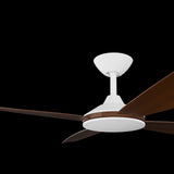 Calibo Vanga 56" DC Smart Ceiling Fan with Remote Control | White and Koa