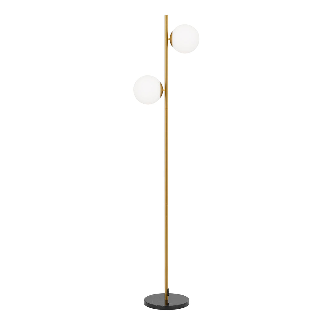 Telbix Figaro 2 Light Floor Lamp (E27) | Antique Gold