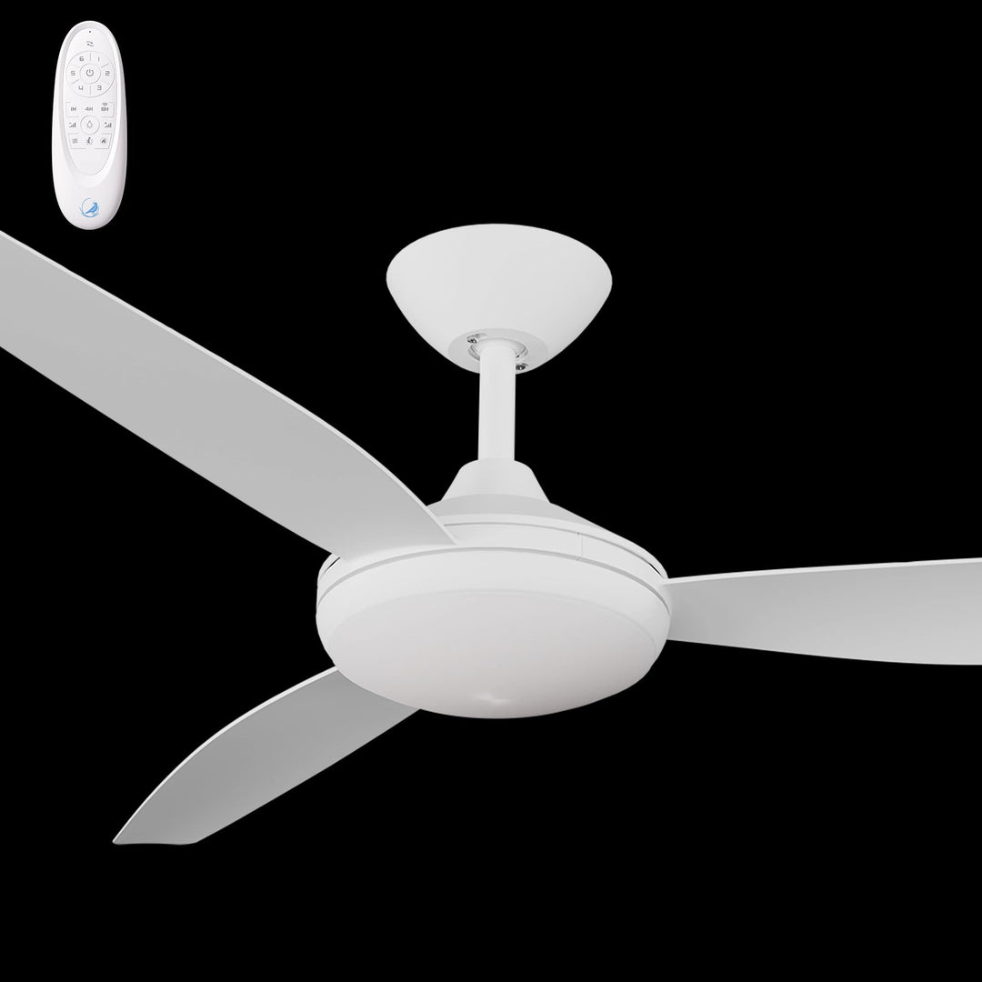 Calibo Condor 56" DC Smart Ceiling Fan with LED Light and Remote Control | White